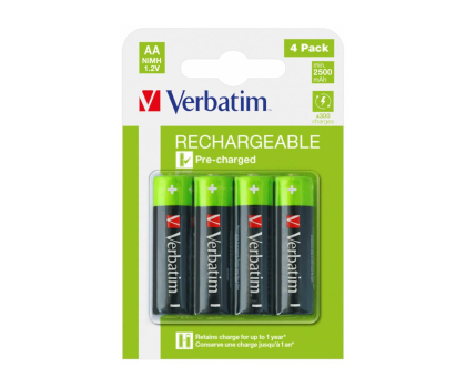 Bateria lub akumulatorek VERBATIM Premium HR6 AA 2500mAh (4 szt.) 49517
